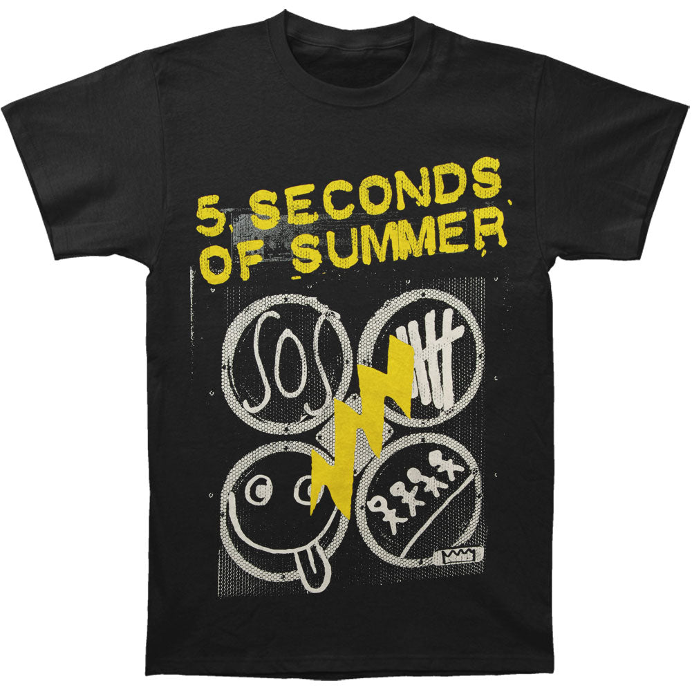 5 Seconds Of Summer Amp Slim Fit T-shirt Front