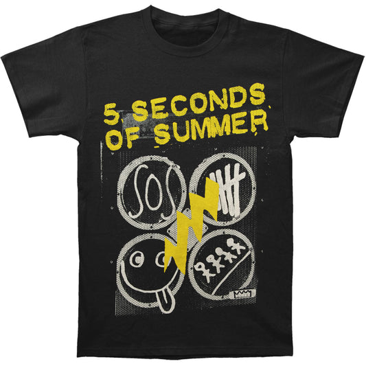 5 Seconds Of Summer Amp Slim Fit T-shirt Front