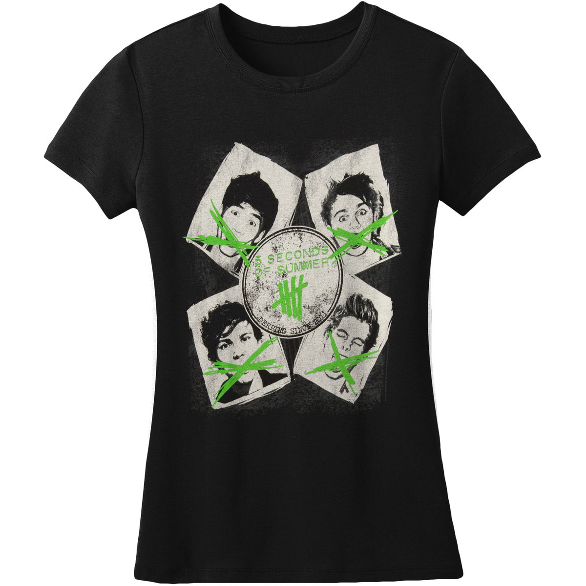 5 Seconds Of Summer Rowdy Soft Junior Top Front