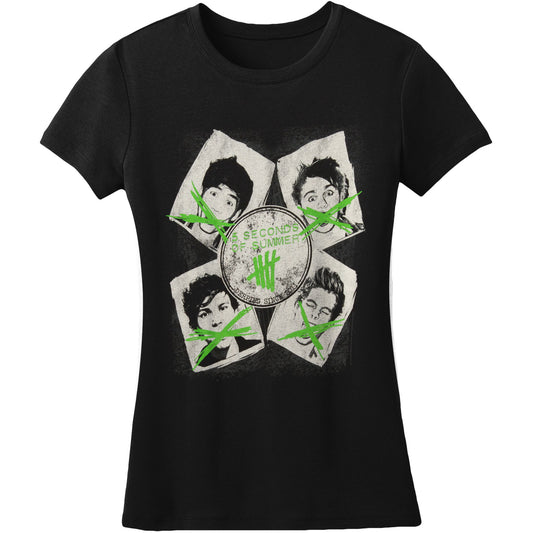 5 Seconds Of Summer Rowdy Soft Junior Top Front