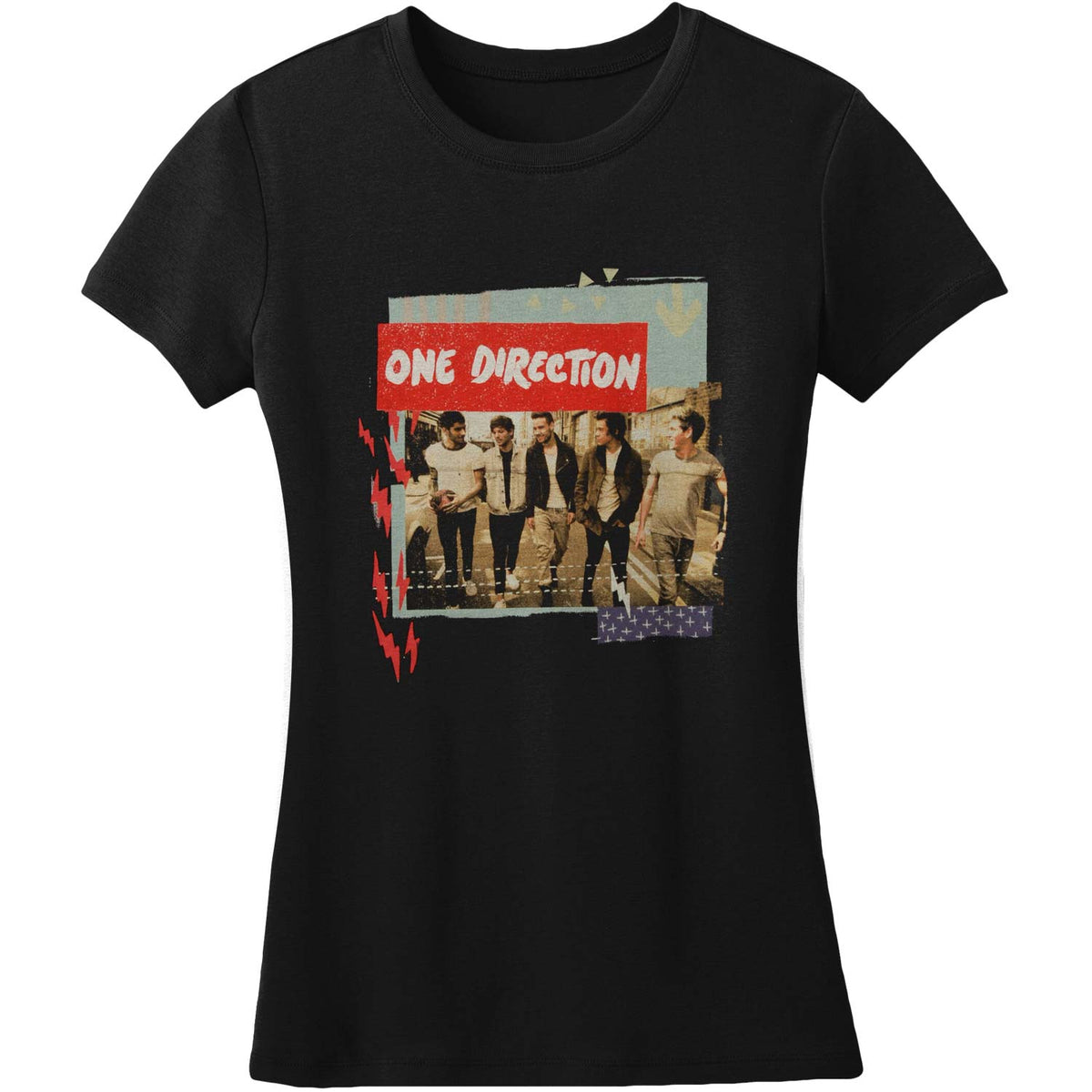 One Direction Bolts Soft Junior Top Front