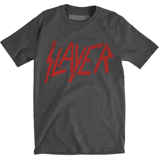 Slayer Distressed Logo Slim Fit T-shirt