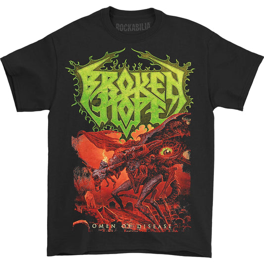 Broken Hope Omen Of Disease - Song Titles Back T-shirt Front