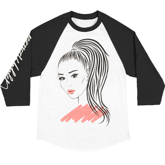 Line Art Raglan Baseball Jersey
