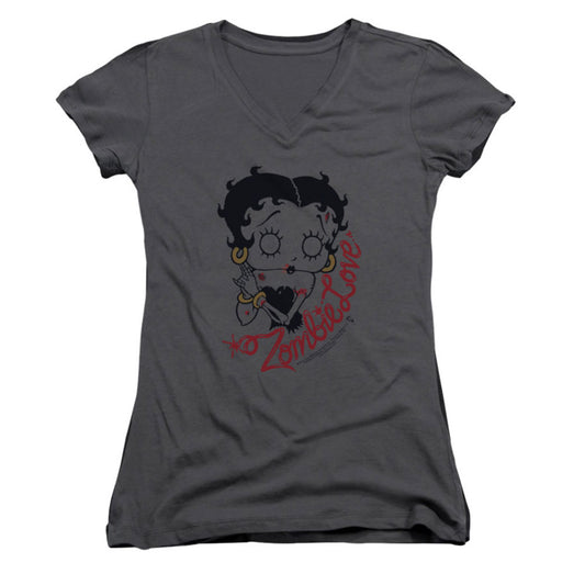 Betty Boop Classic Zombie Cap Sleeve Junior Top