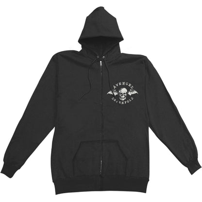 Web Zippered Hooded Sweatshirt