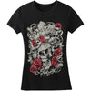 Skull Red Roses Junior Top