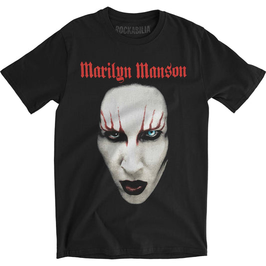 Marilyn Manson Red Lips Slim Fit T-shirt Front