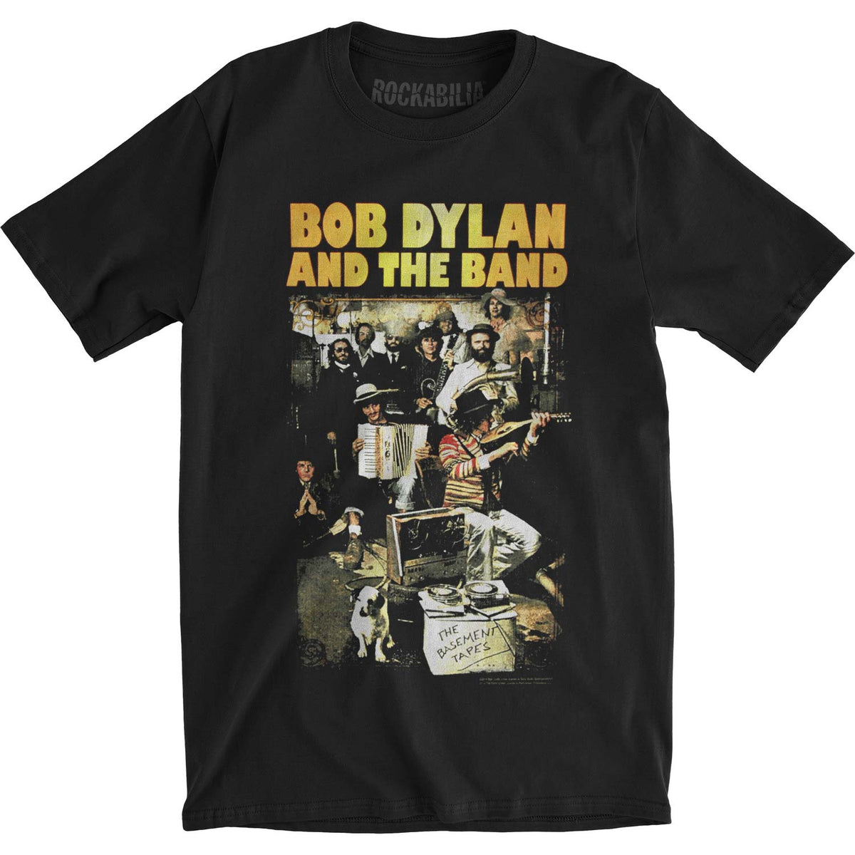 Bob Dylan The Basement Tapes Slim Fit T-shirt Front