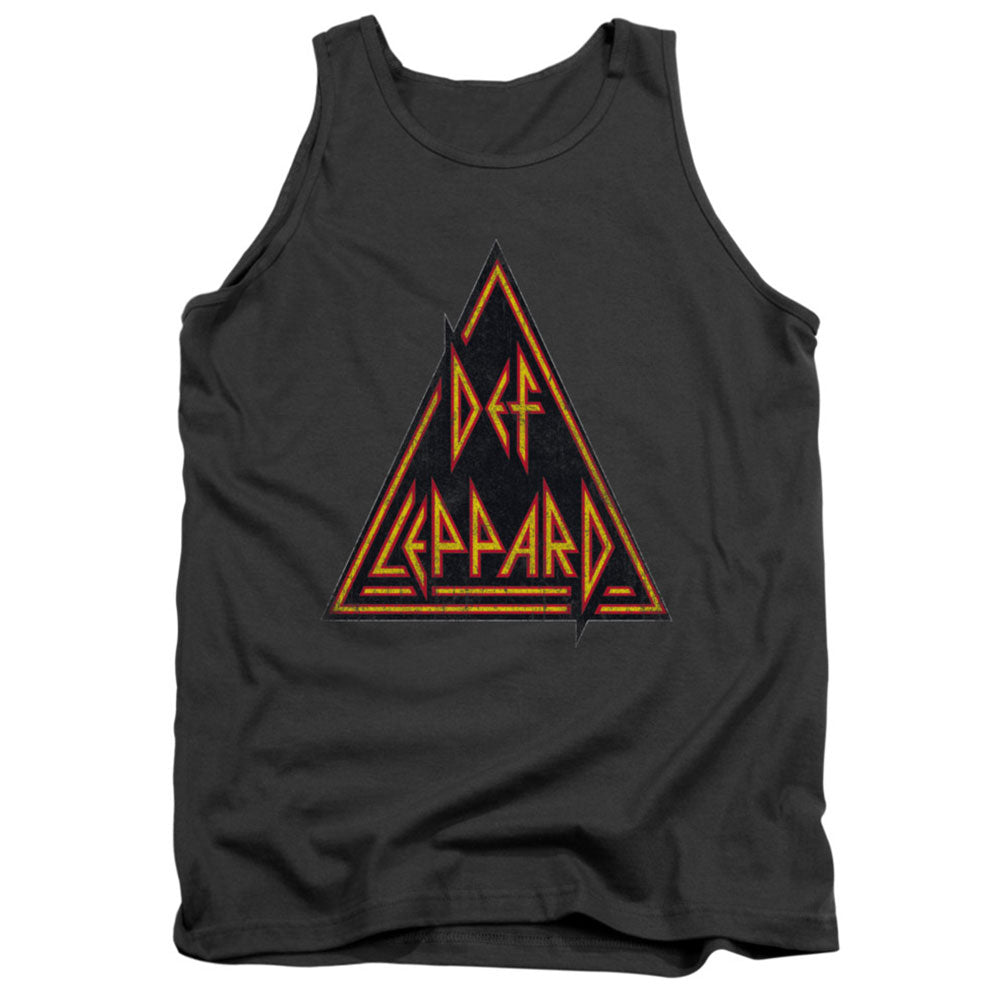 Def Leppard Distressed Logo Mens Tank