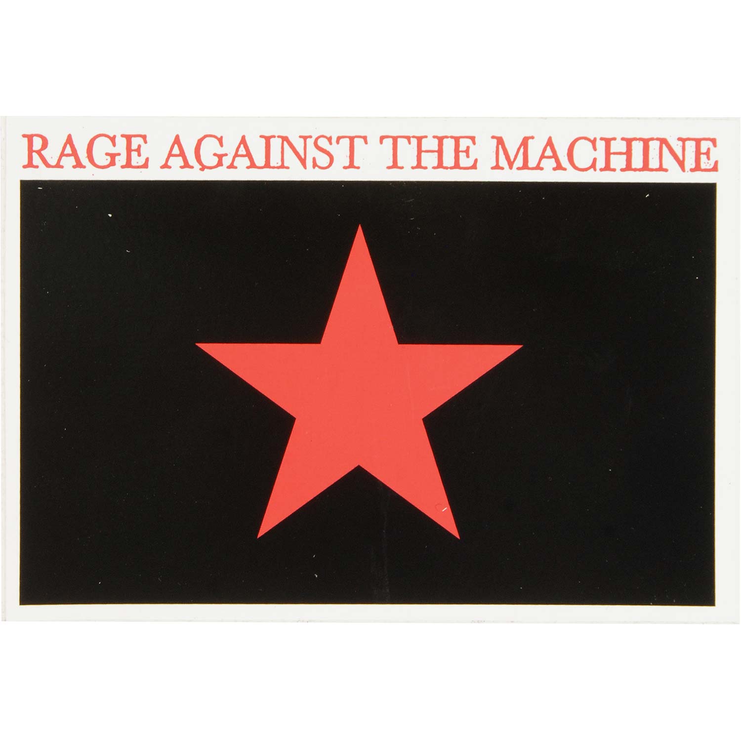 Rage Against The Machine Star Sticker Front