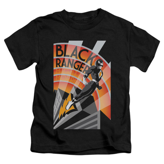 Power Rangers Black Ranger Deco Childrens T-shirt