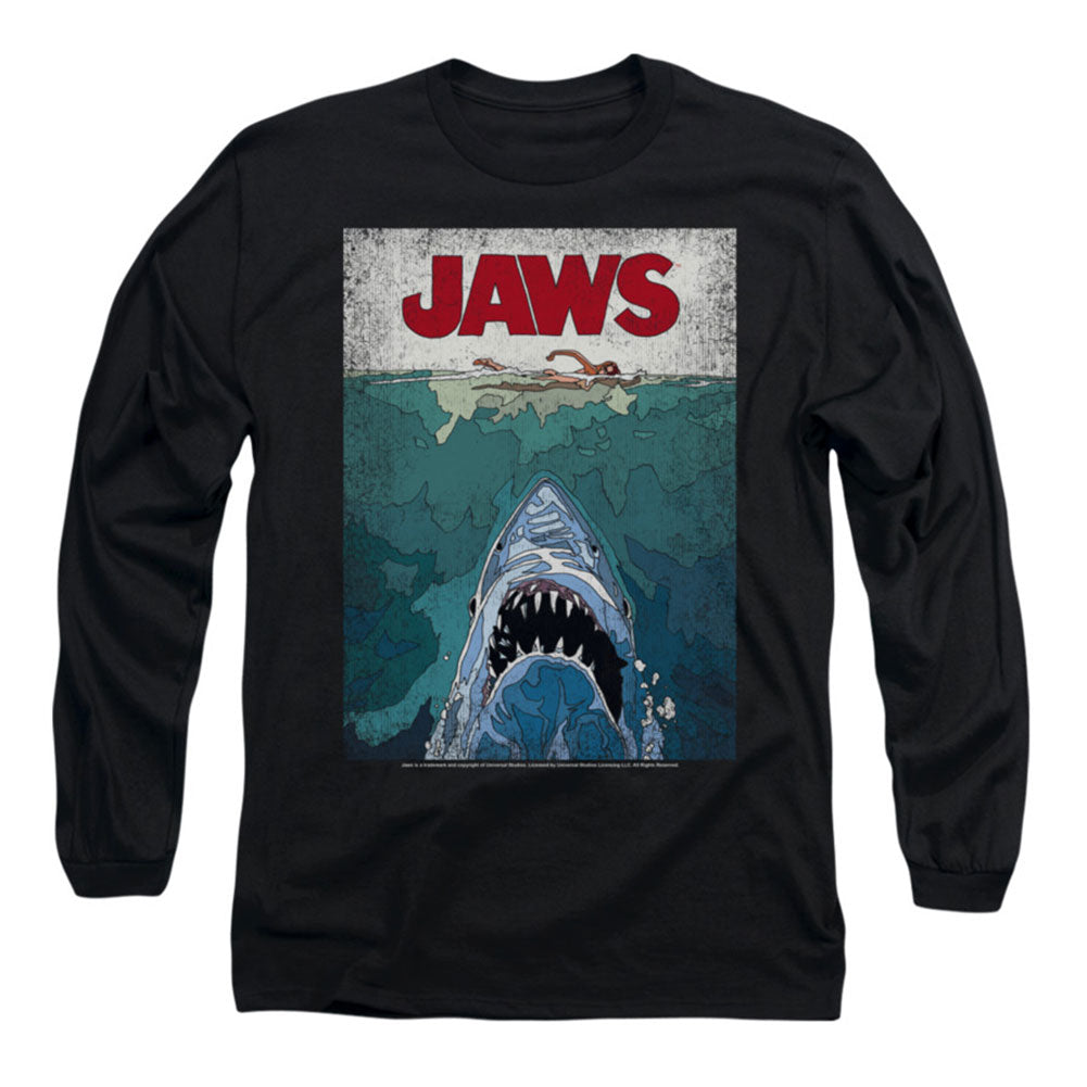 Jaws Lined Poster Long Sleeve