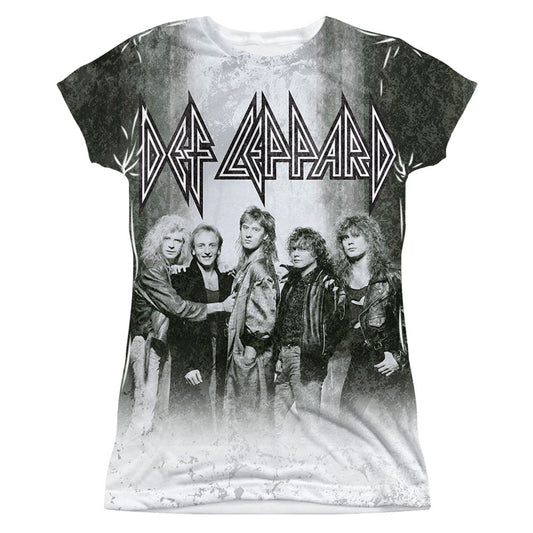 Def Leppard The Band Sublimation Junior Top
