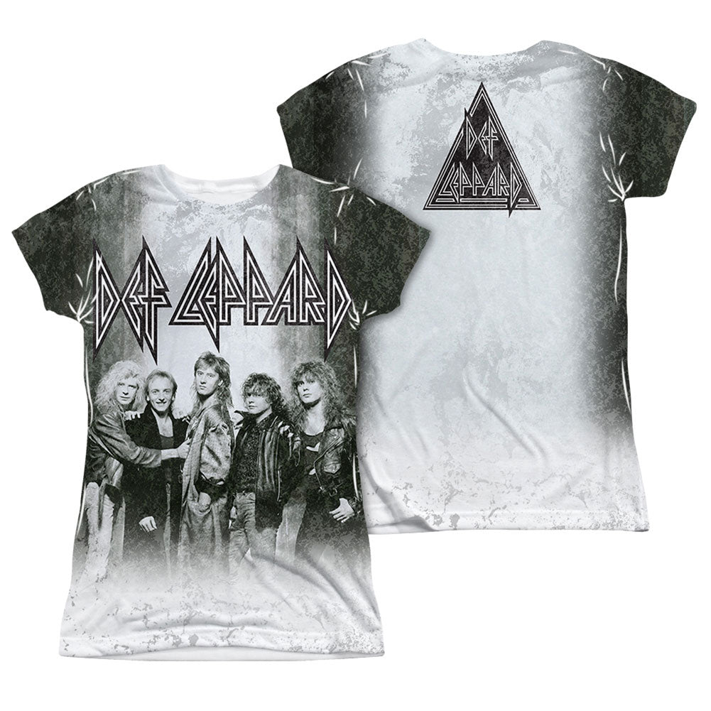 Def Leppard The Band  Sublimation Junior Top Front