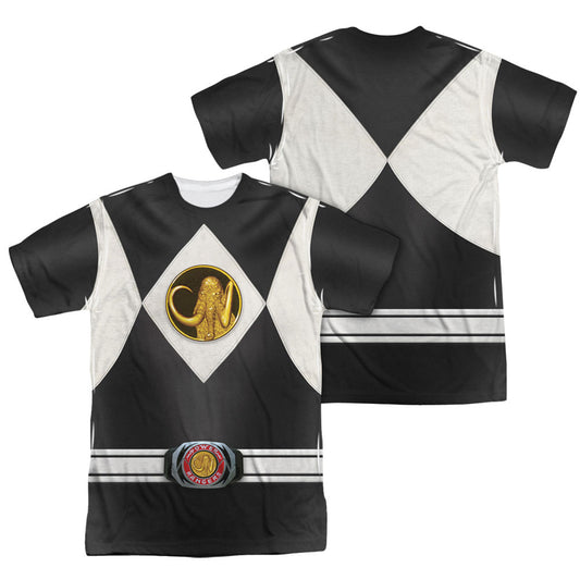 Power Rangers Black Ranger Uniform Sublimation T-shirt