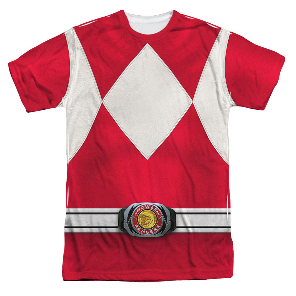 Power Rangers Red Ranger Sublimation T-shirt Front