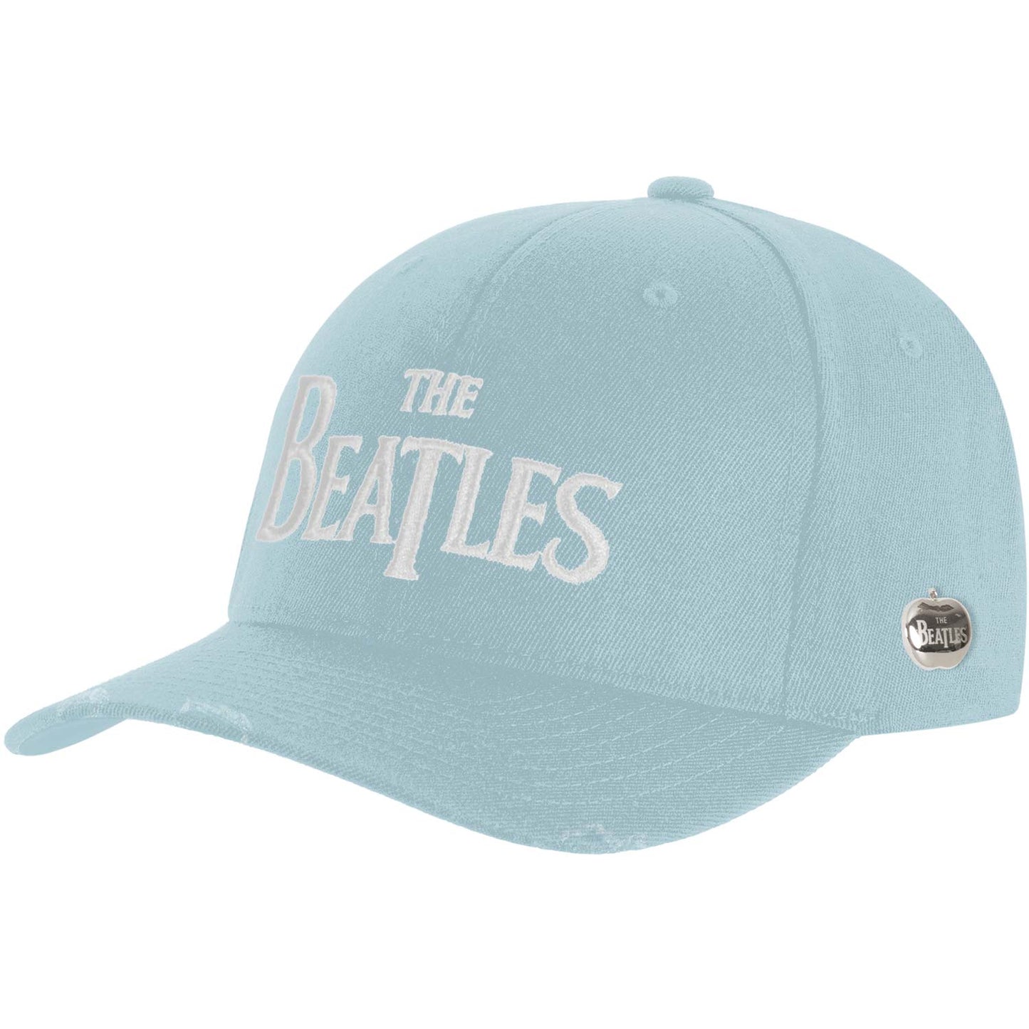 Beatles Drop T Logo (Distressed/Badge) Baseball Cap Front