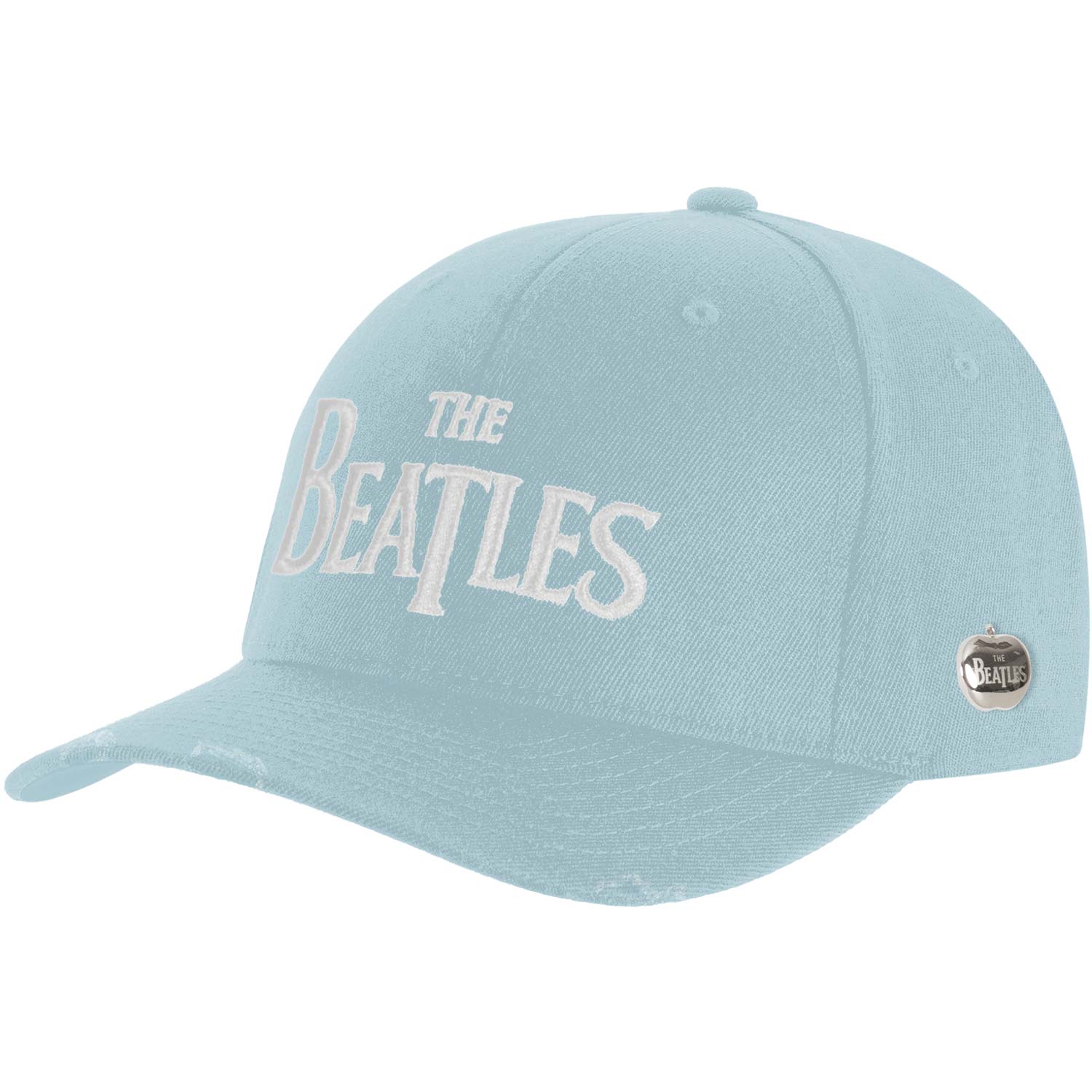 Beatles Drop T Logo (Distressed/Badge) Baseball Cap Front