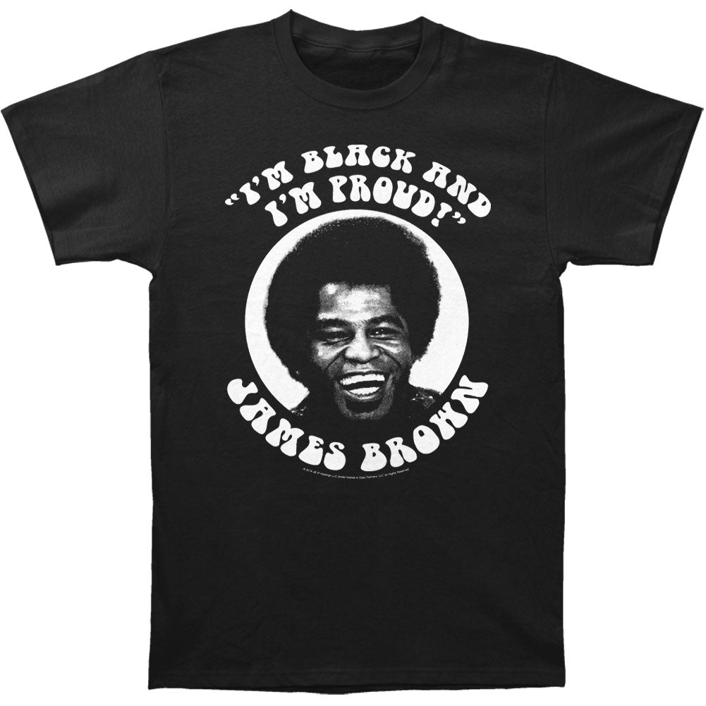 James Brown Black And Proud Slim Fit T-shirt Front
