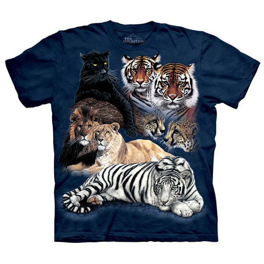 The Mountain Big Cat Collage T-shirt