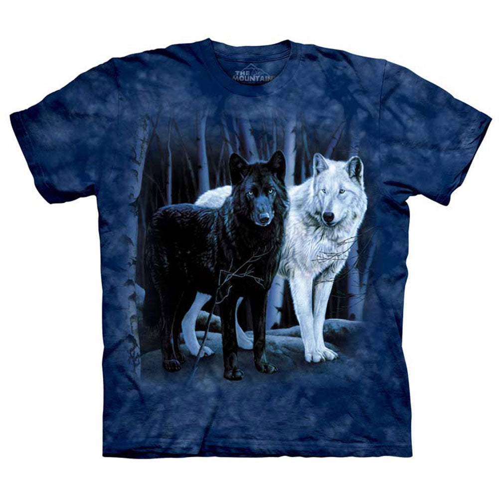 The Mountain Black & White Wolves T-shirt
