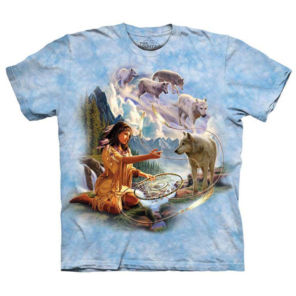 The Mountain Dreams Of The Wolf Spirit T-shirt