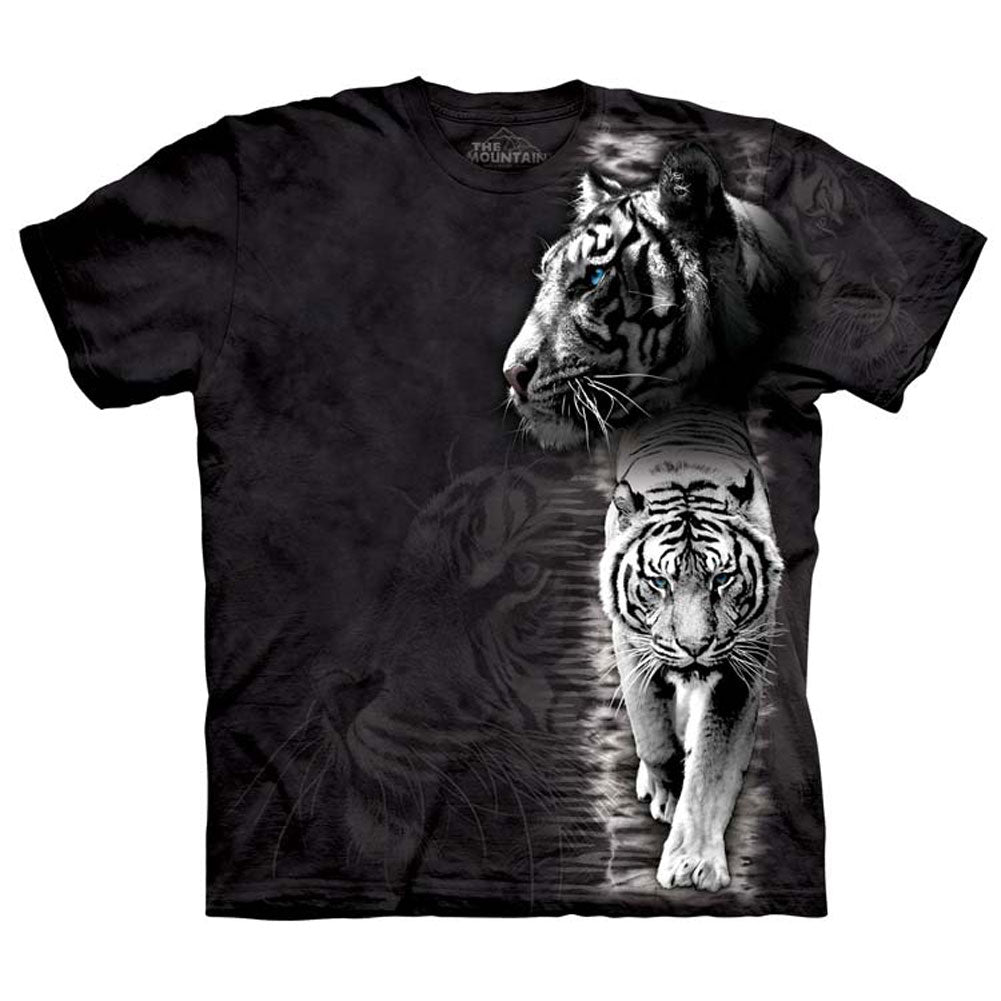 The Mountain White Tiger Stripe T-shirt