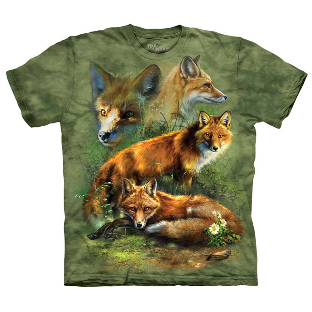The Mountain Red Fox Collage T-shirt