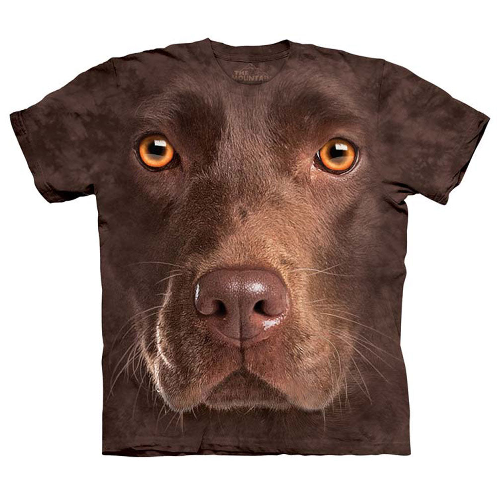The Mountain Chocolate Lab Face Small T-shirt