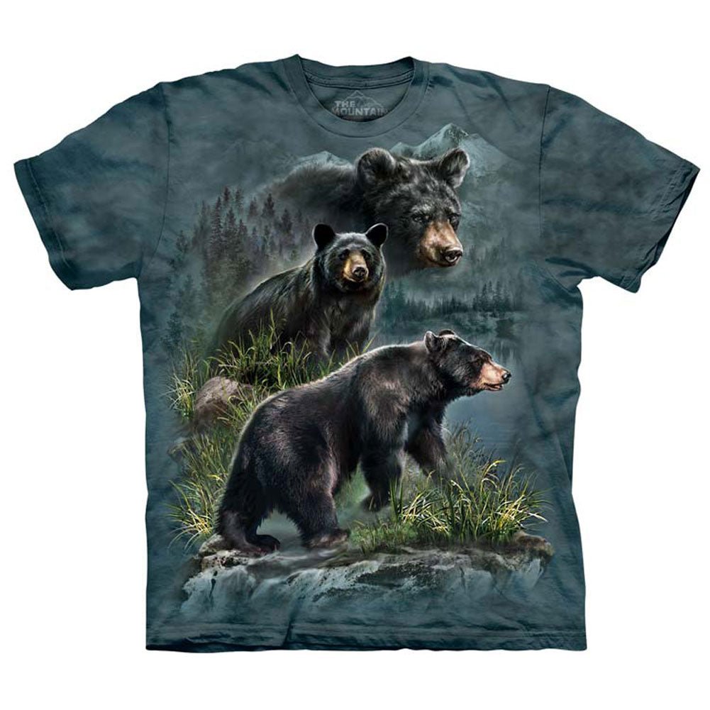 The Mountain Three Black Bear Small T-shirt