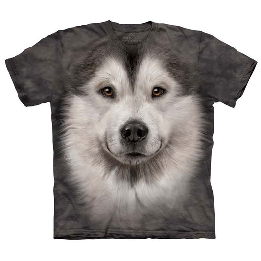 The Mountain Alaskan Malamute Face Small T-shirt