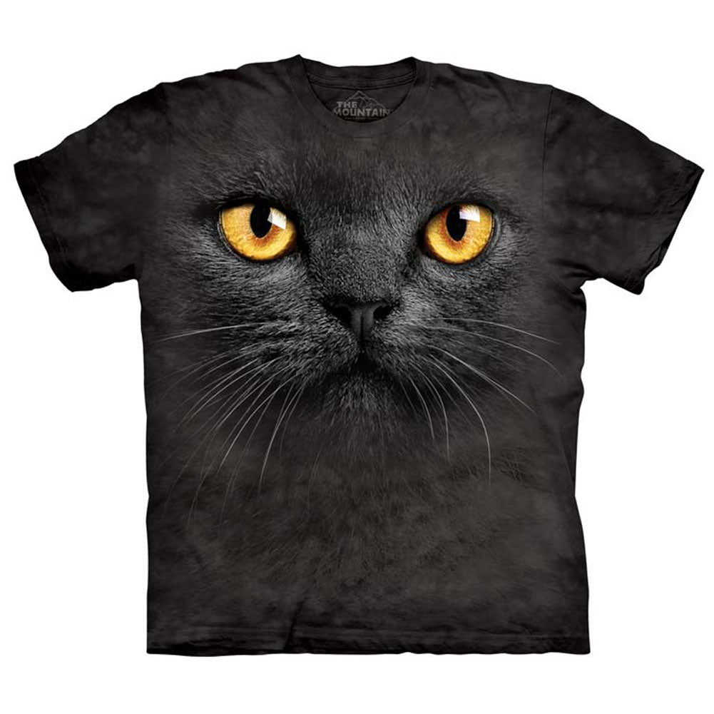 The Mountain Big Face Black Cat T-shirt