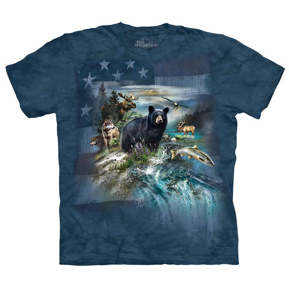 The Mountain The Mountain Patriotic N American Coll T-shirt