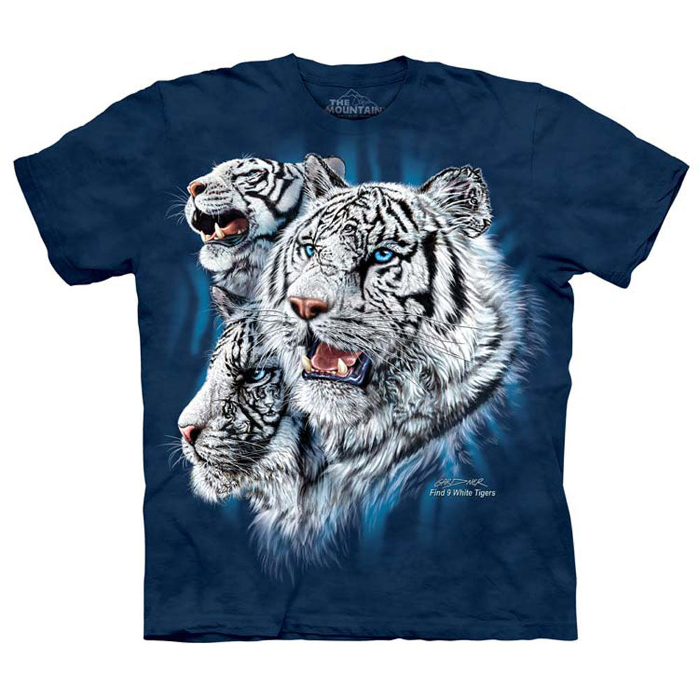 The Mountain Find 9 White Tigers T-shirt