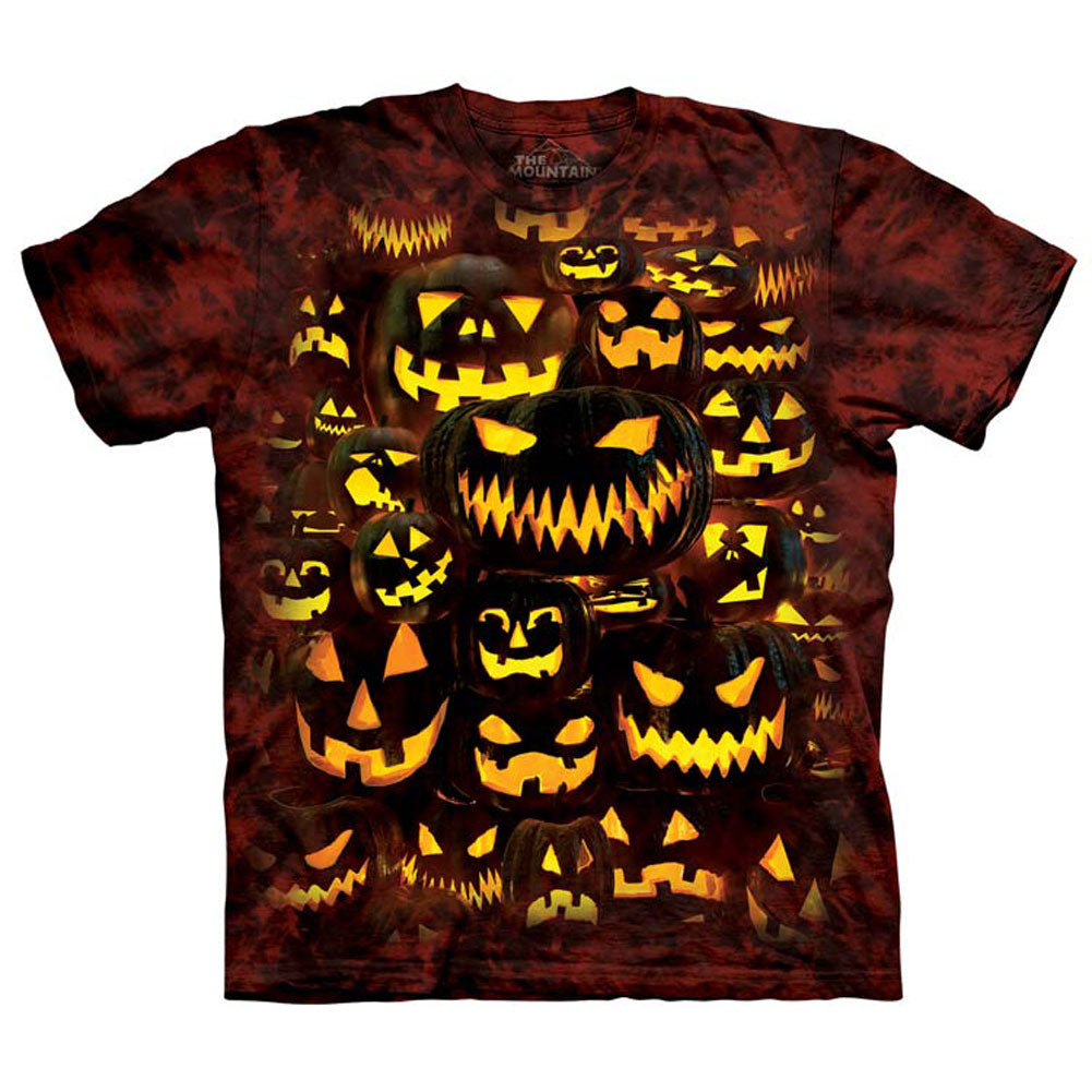 The Mountain Jack O Lantern Wall T-shirt