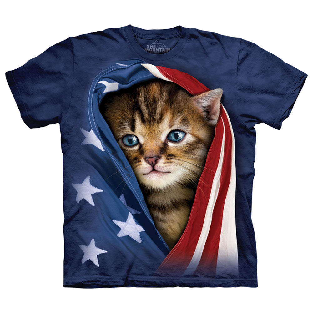 The Mountain Patriotic Kitten T-shirt
