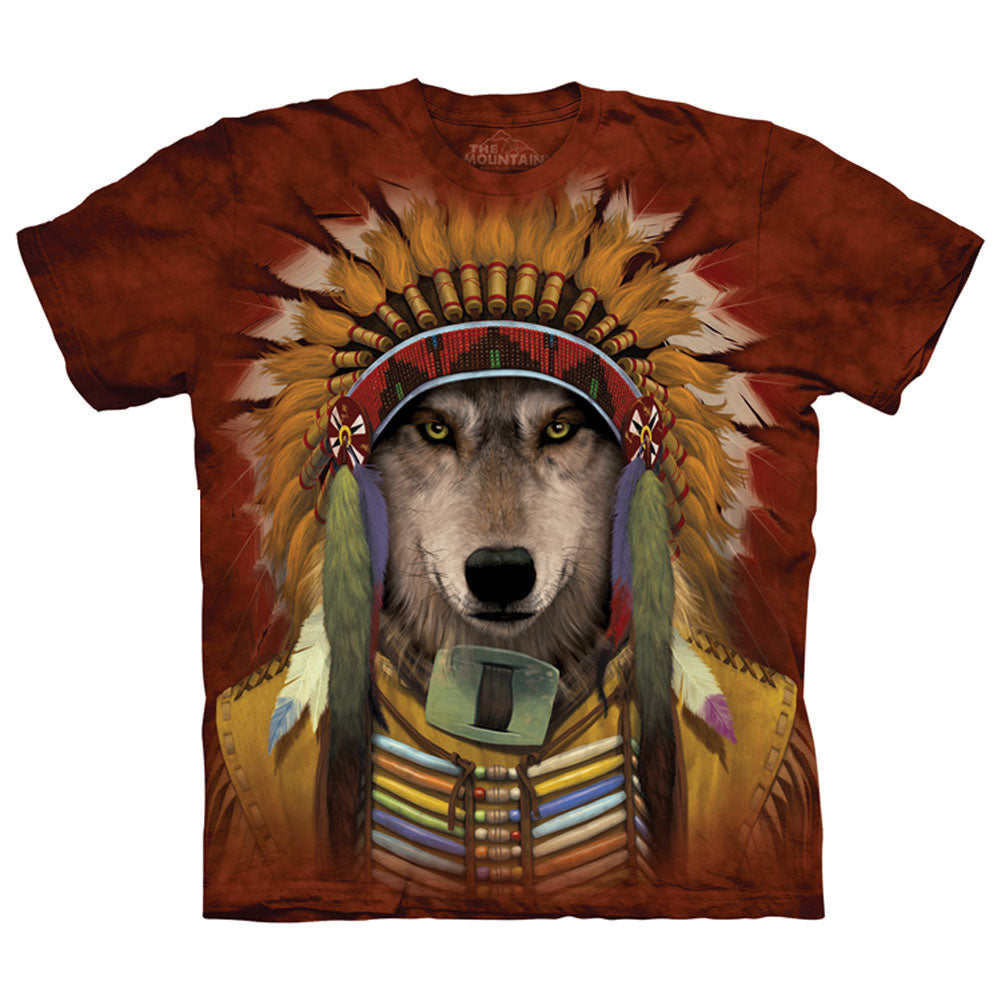 The Mountain Wolf Spirit Chief T-shirt