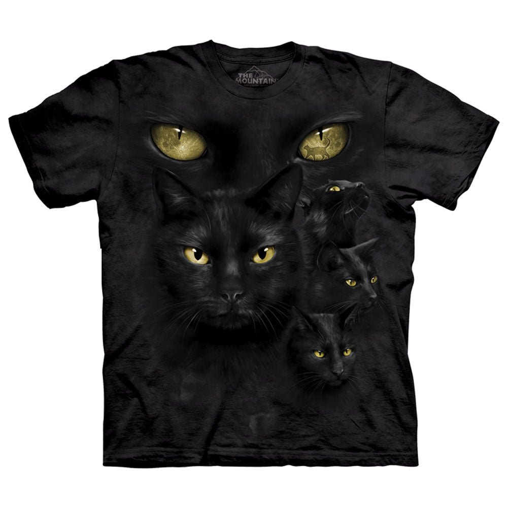 Black Cat Moon Eyes T-shirt