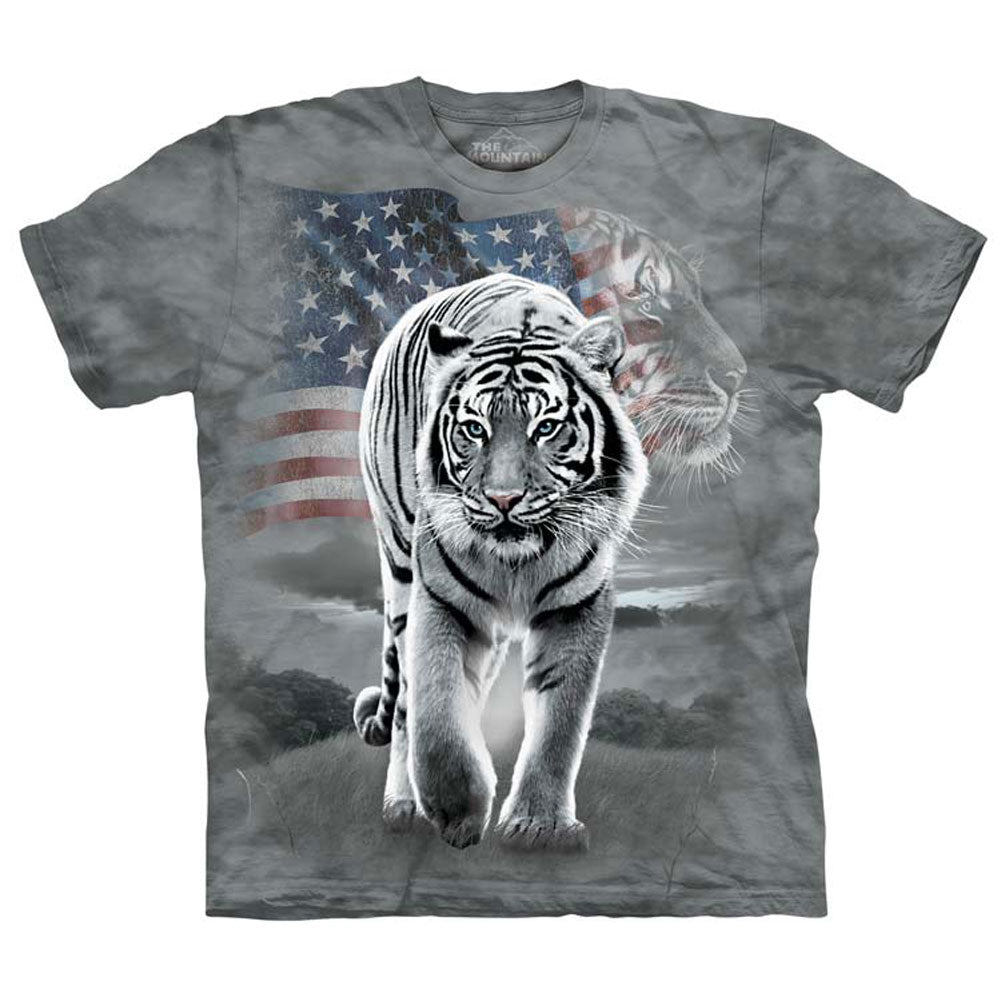 The Mountain Patriotic Tiger S T-shirt