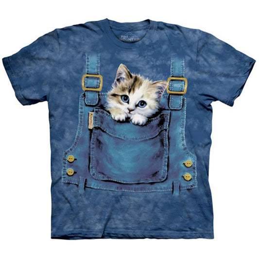 The Mountain Kitty Overalls T-shirt