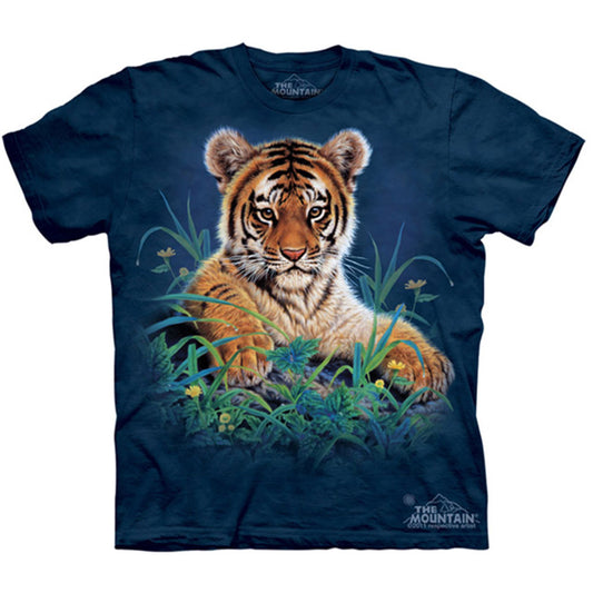 The Mountain Tiger Cub In Grass T-shirt