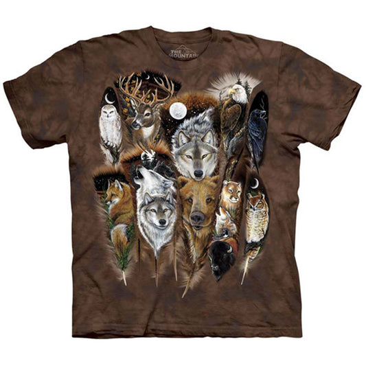 The Mountain Animal Feathers T-shirt