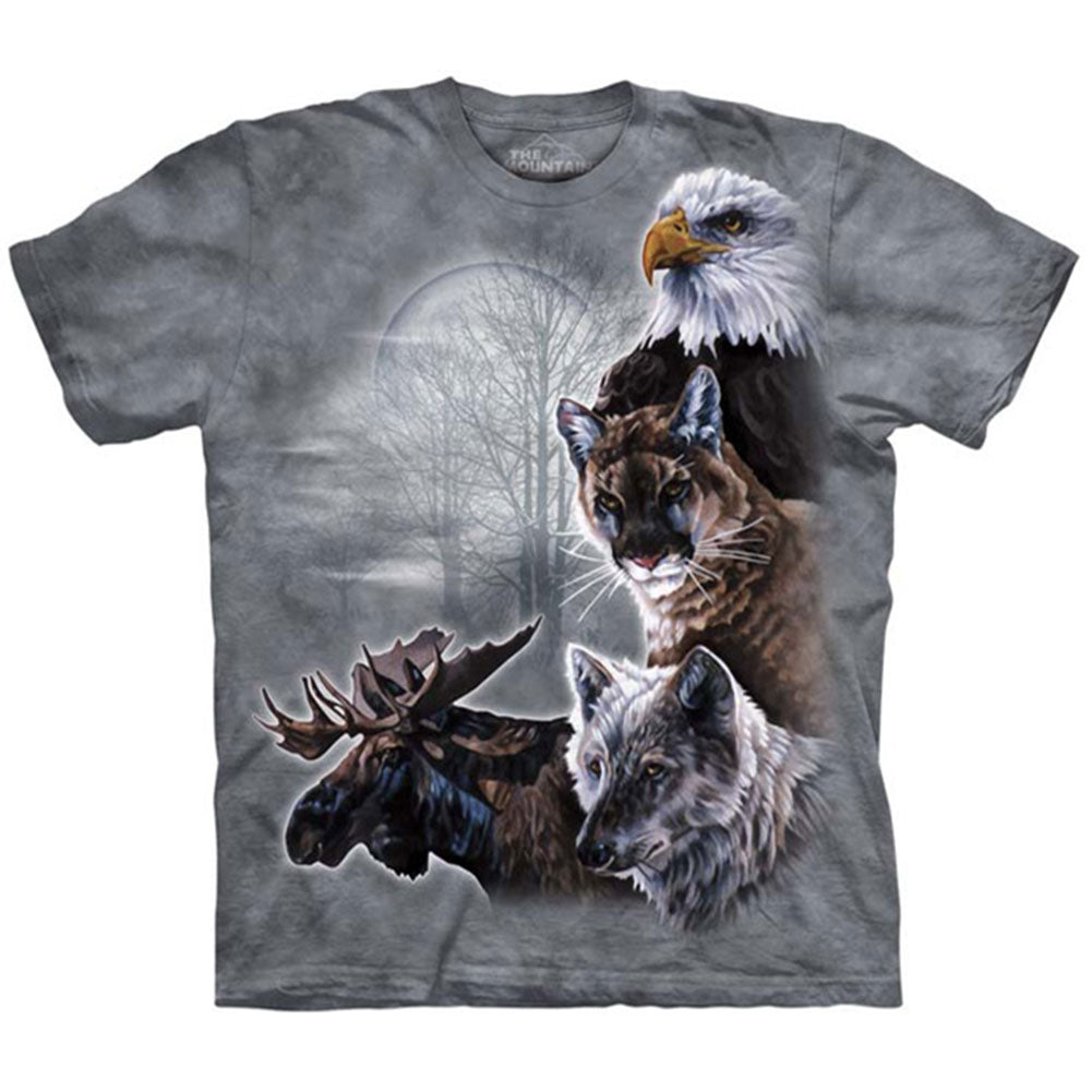 The Mountain North American Collage T-shirt