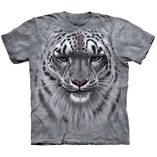 The Mountain Snow Leopard Port T-shirt Front