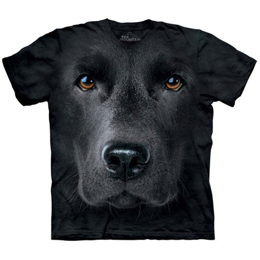 The Mountain Black Lab Face S T-shirt