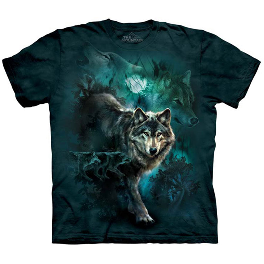 The Mountain Night Wolves Col T-shirt