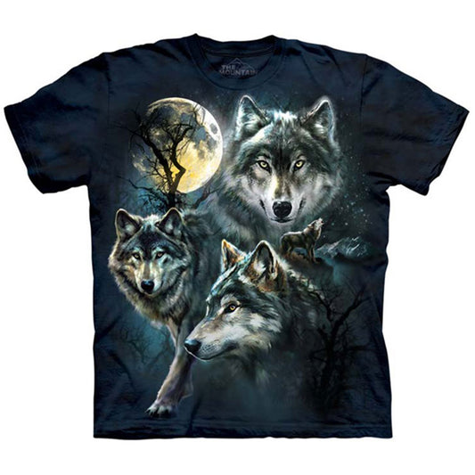 The Mountain Moon Wolves Col T-shirt