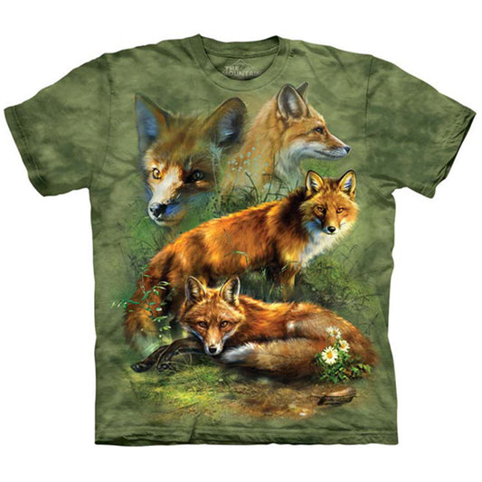 The Mountain Red Fox Collage T-shirt