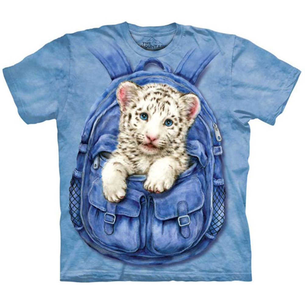 The Mountain Backpack White Tiger T-shirt